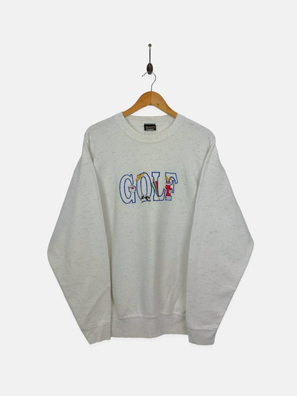 90's Golf USA Made Embroidered Vintage Sweatshirt Size L-XL