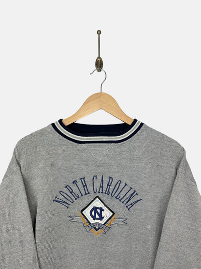 90's North Carolina Tar Heels Embroidered Vintage Sweatshirt Size 12