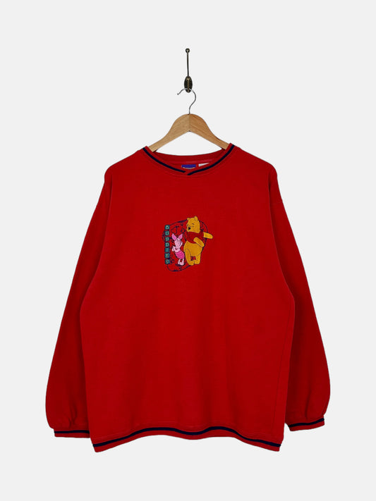90's Disney Winnie The Pooh Embroidered Vintage Sweatshirt Size M-L