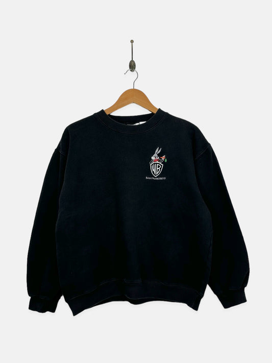 90's Warner Bro's Looney Tunes Embroidered Vintage Sweatshirt Size 8-10