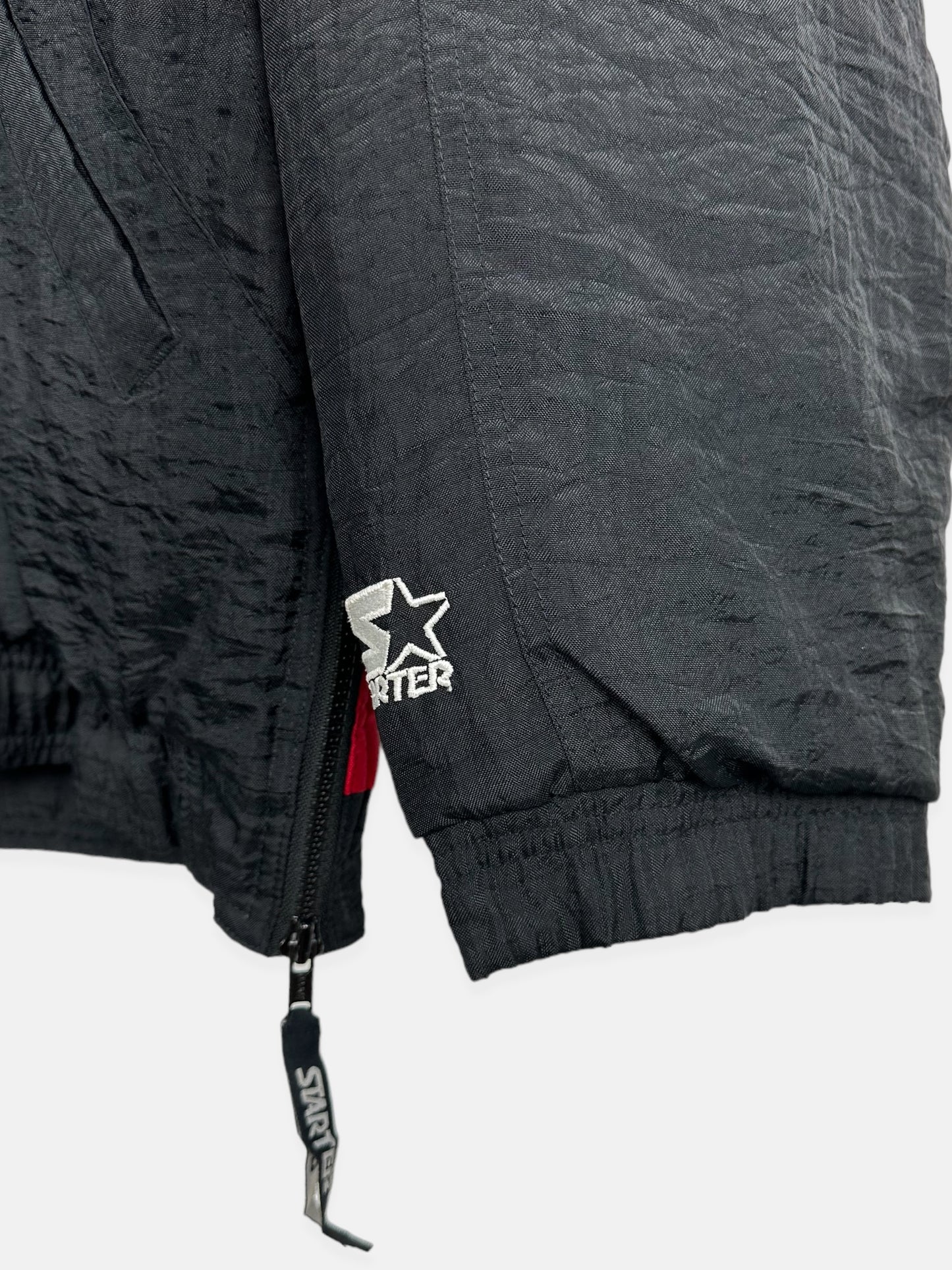 90's Starter Chicago Blackhawks NHL Embroidered Vintage Puffer Jacket Size XL