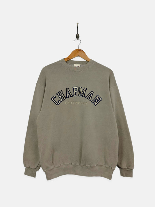 90's Chapman University USA Made Embroidered Vintage Sweatshirt Size S