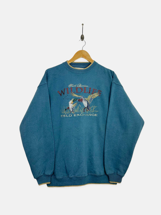 90's North American Wildlife Embroidered Vintage Sweatshirt Size L