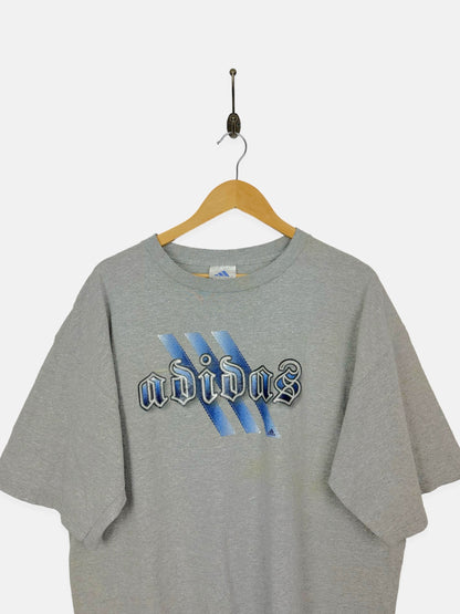 90's Adidas USA Made Vintage T-Shirt Size XL-2XL