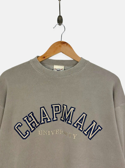 90's Chapman University USA Made Embroidered Vintage Sweatshirt Size S