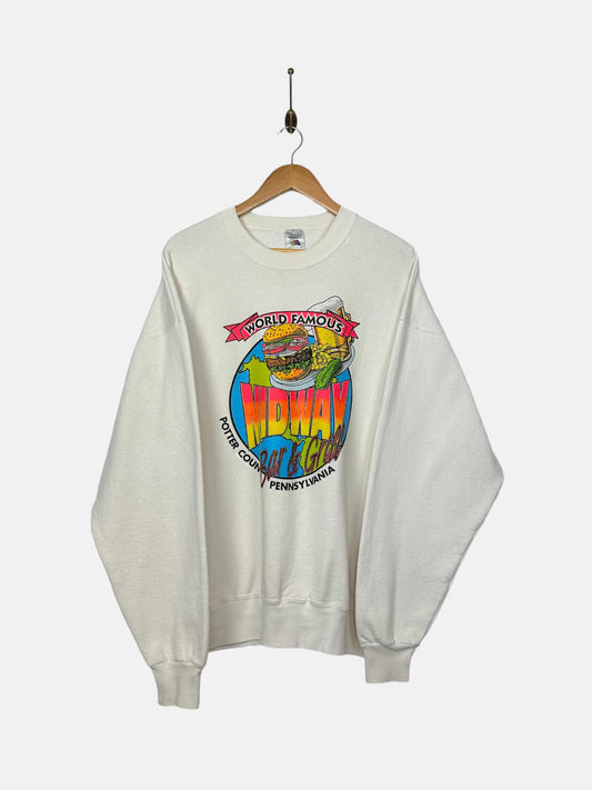90's Midway Bar & Grill USA Made Vintage Sweatshirt Size XL