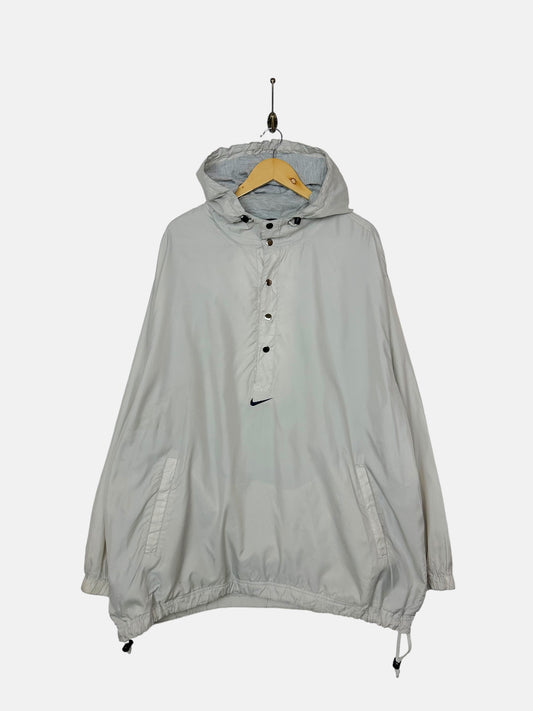 90's Nike Embroidered Vintage Jacket with Hood Size 2-3XL