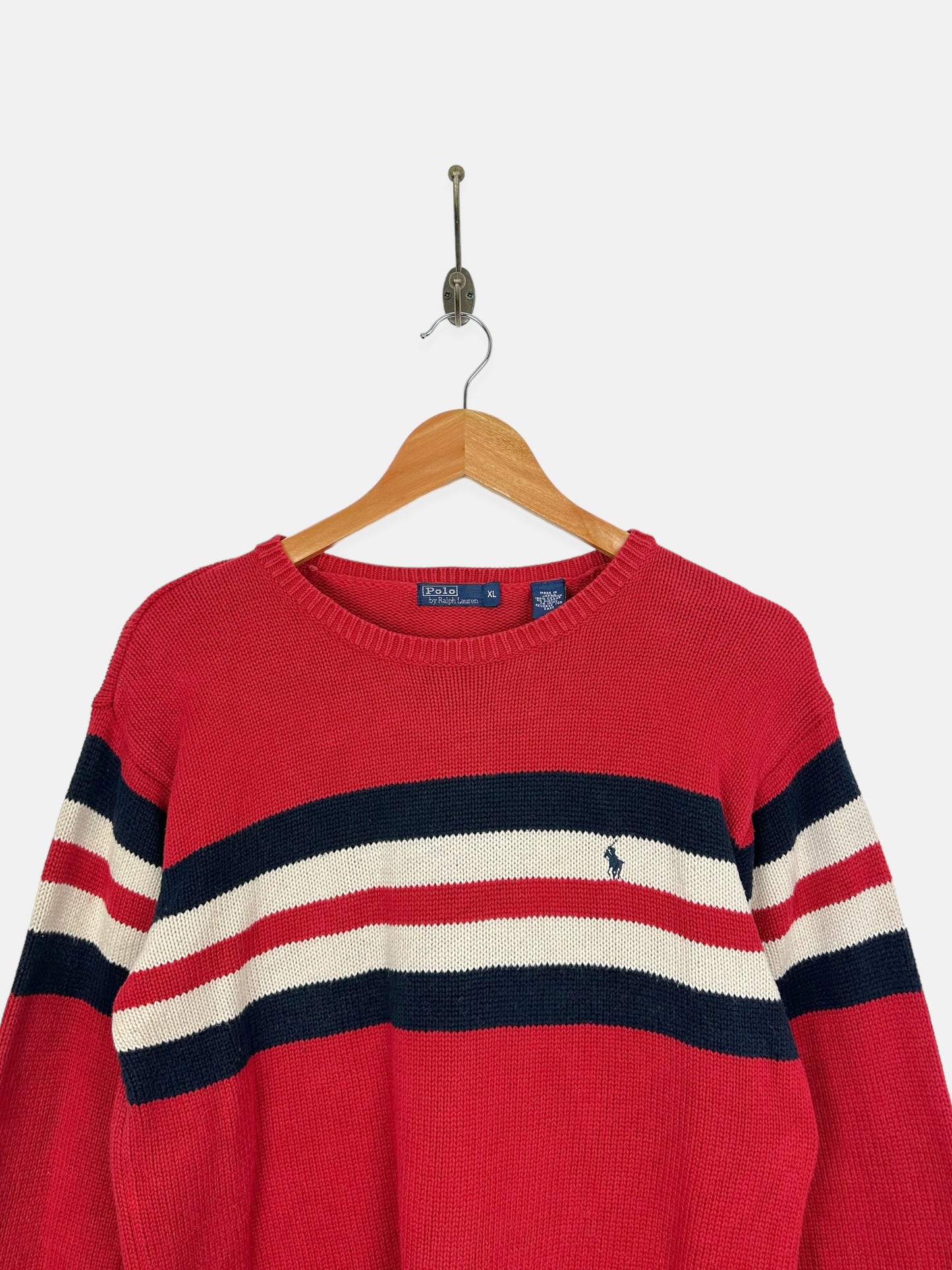 90's Ralph Lauren Embroidered Vintage Knit Jersey Size 10