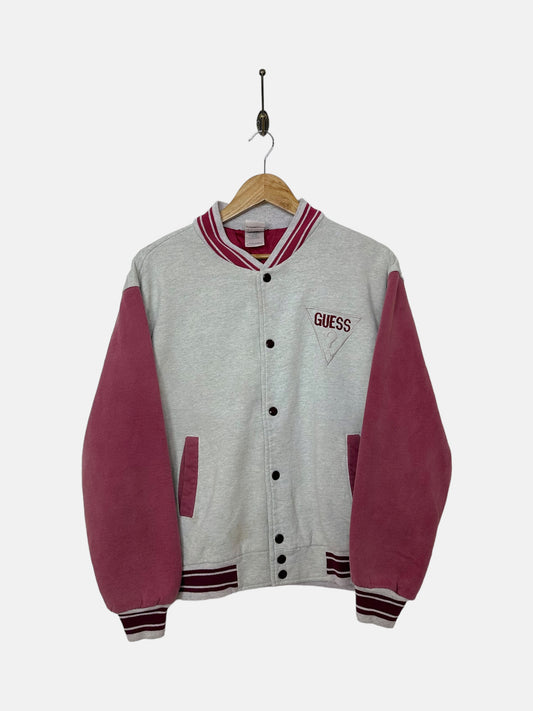90's Guess Embroidered Vintage Soft-Shell Bomber Jacket Size 8-10