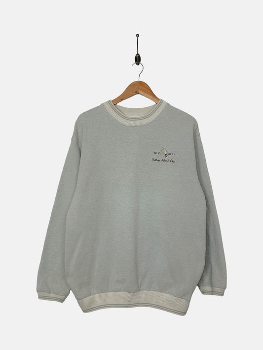 90's Kelleys Island Ohio USA Made Embroidered Vintage Sweatshirt Size M