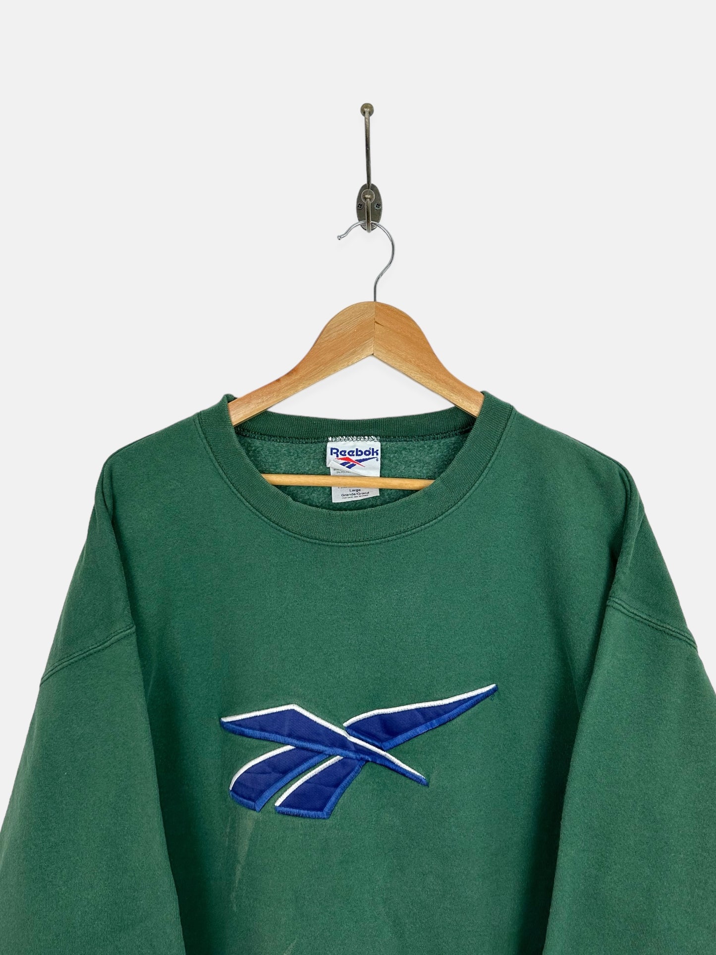 90's Reebok USA Made Embroidered Vintage Sweatshirt Size L
