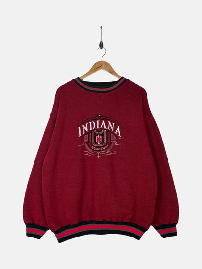 90's Indiana Hoosiers Embroidered Vintage Sweatshirt Size L-XL