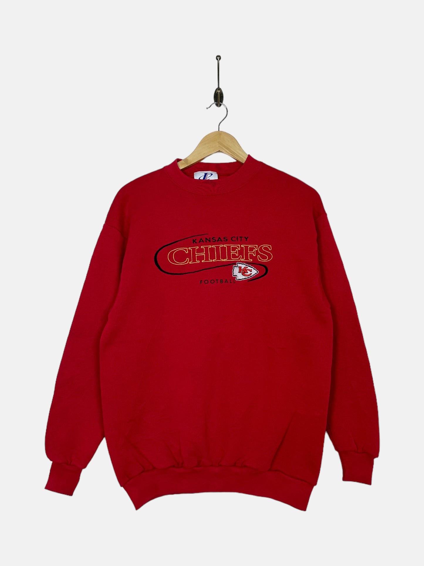 90's Kansas City Chiefs NFL Embroidered Vintage Sweatshirt Size 8-10