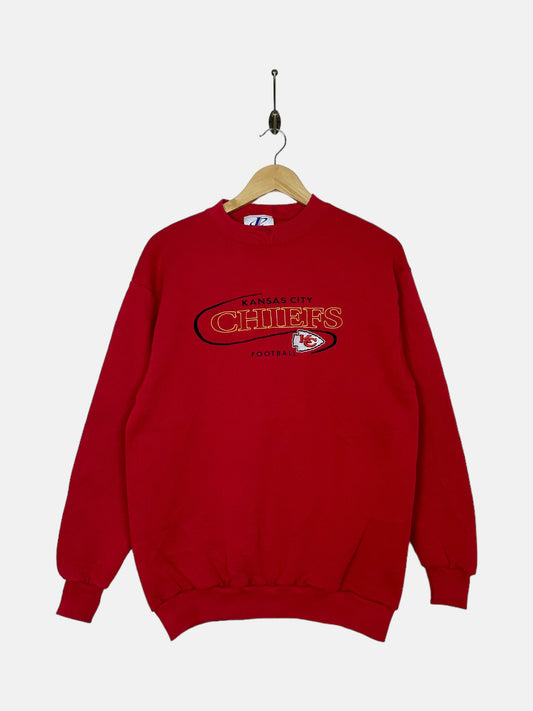 90's Kansas City Chiefs NFL Embroidered Vintage Sweatshirt Size 8-10