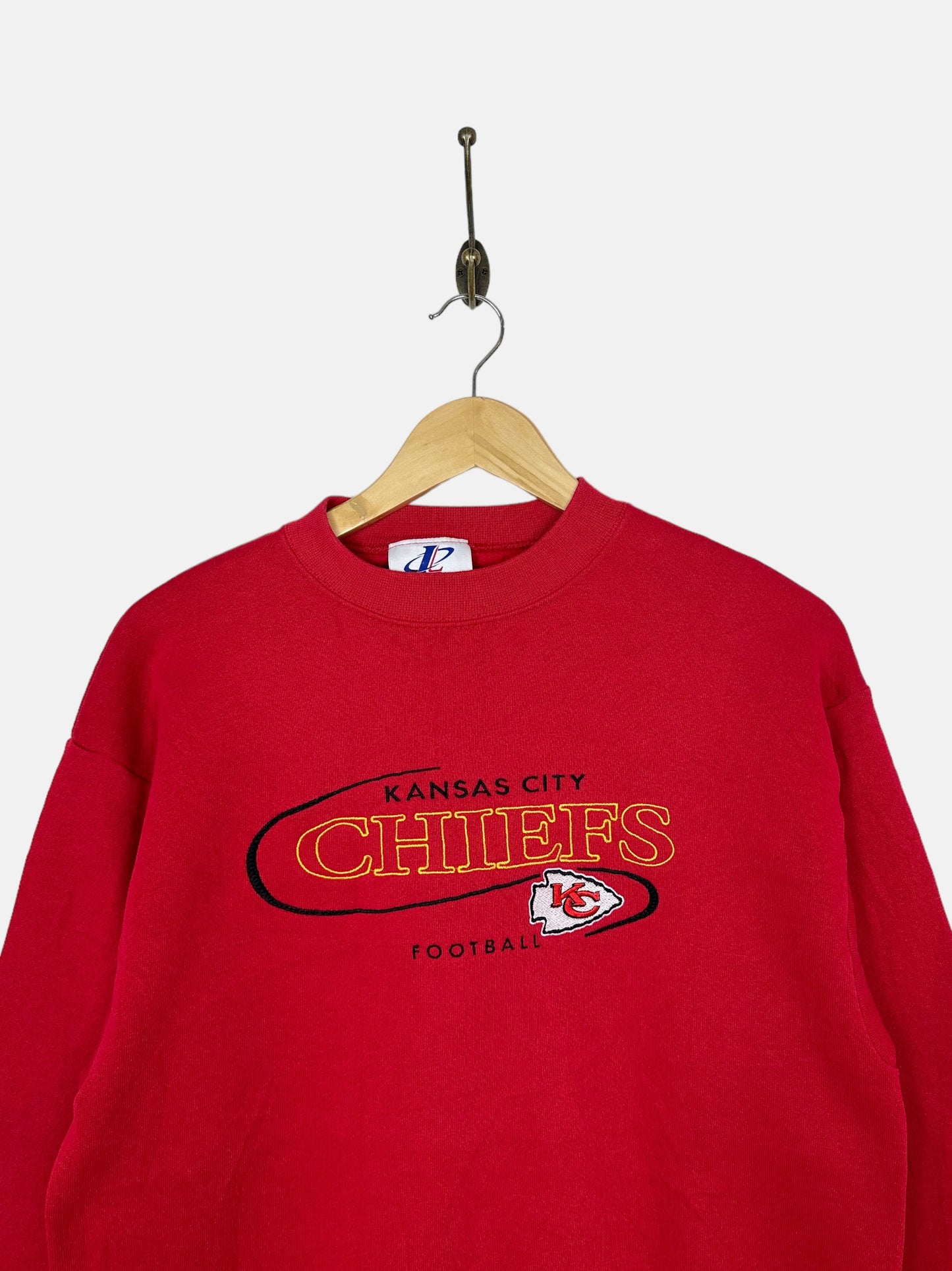 90's Kansas City Chiefs NFL Embroidered Vintage Sweatshirt Size 8-10