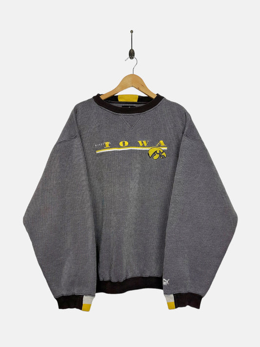 90's Iowa Hawkeyes Embroidered Vintage Sweatshirt Size L