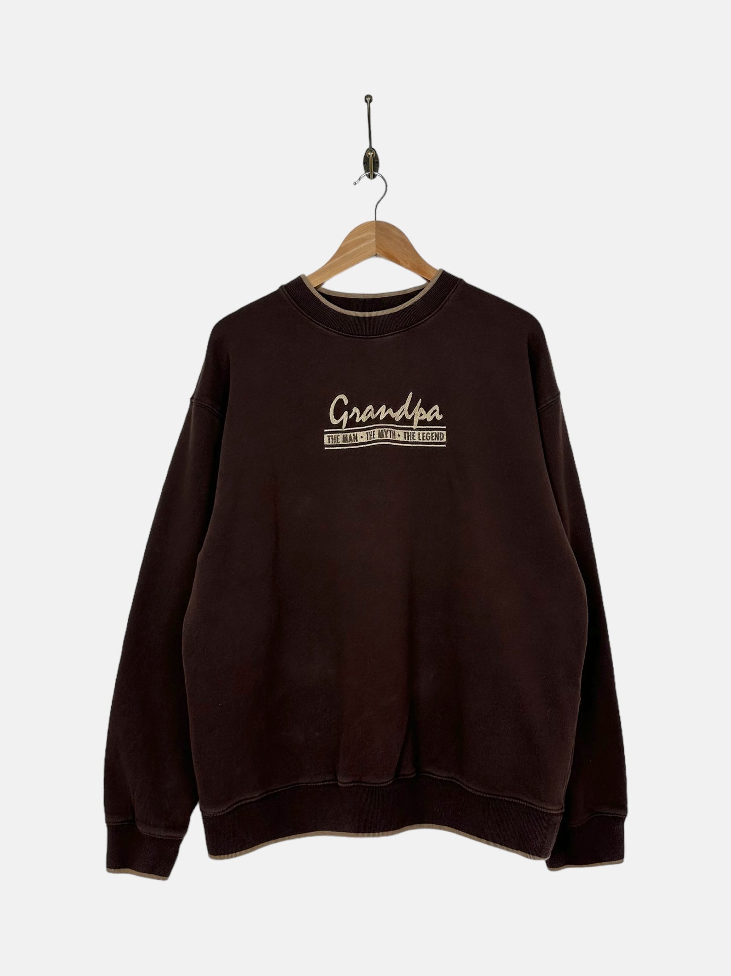 90's Grandpa Embroidered Vintage Sweatshirt Size L