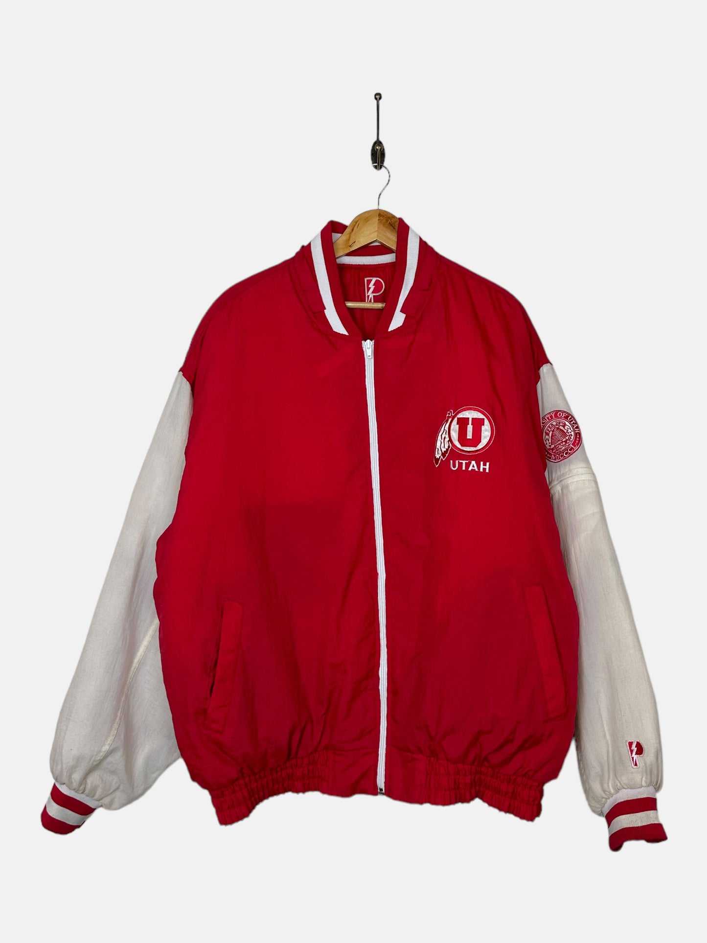 90's Reversible Utah University Embroidered Vintage Puffer Jacket Size XL