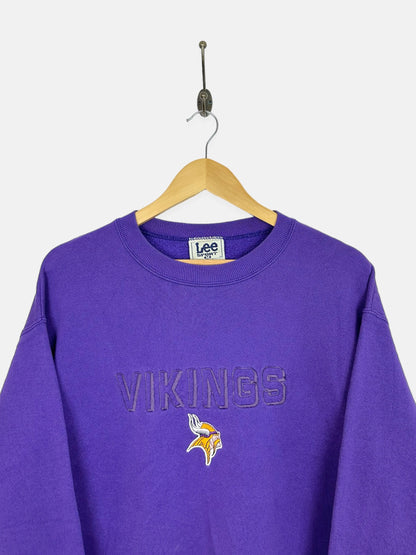 90's Minnesota Vikings NFL USA Made Embroidered Vintage Sweatshirt Size S-M