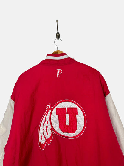90's Reversible Utah University Embroidered Vintage Puffer Jacket Size XL