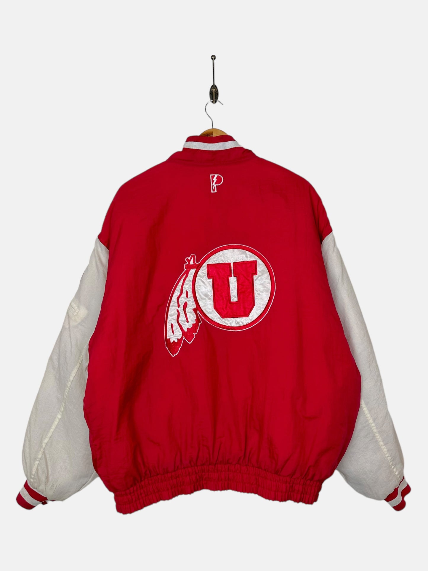 90's Reversible Utah University Embroidered Vintage Puffer Jacket Size XL