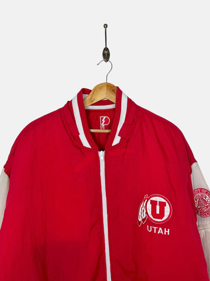 90's Reversible Utah University Embroidered Vintage Puffer Jacket Size XL