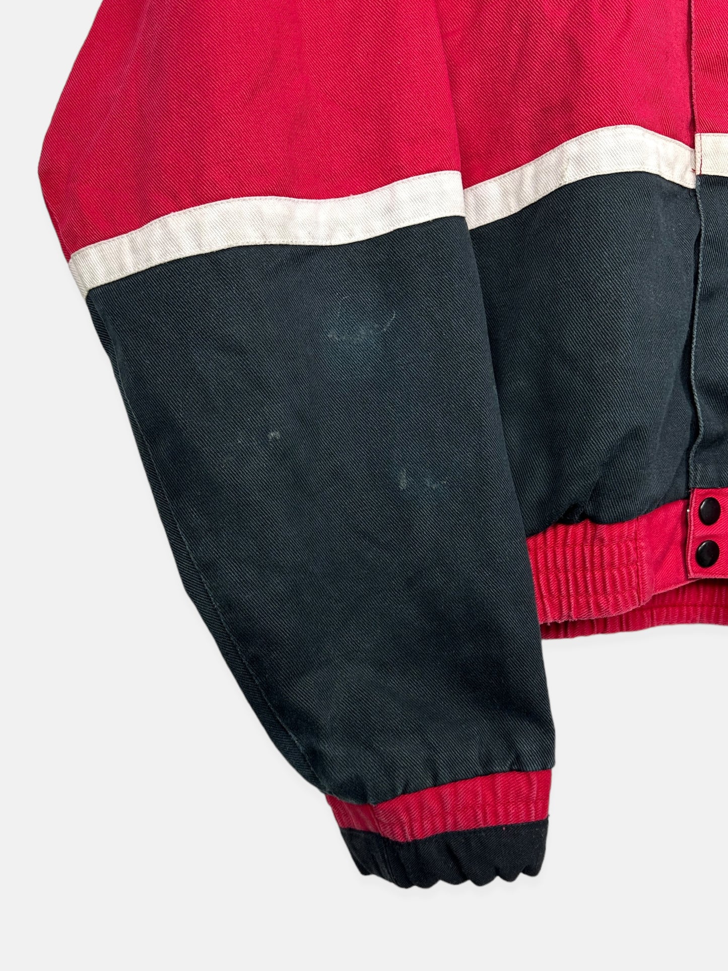 90's Nascar Budweiser #8 Dale Jr. Embroidered Vintage Racing Jacket Size L