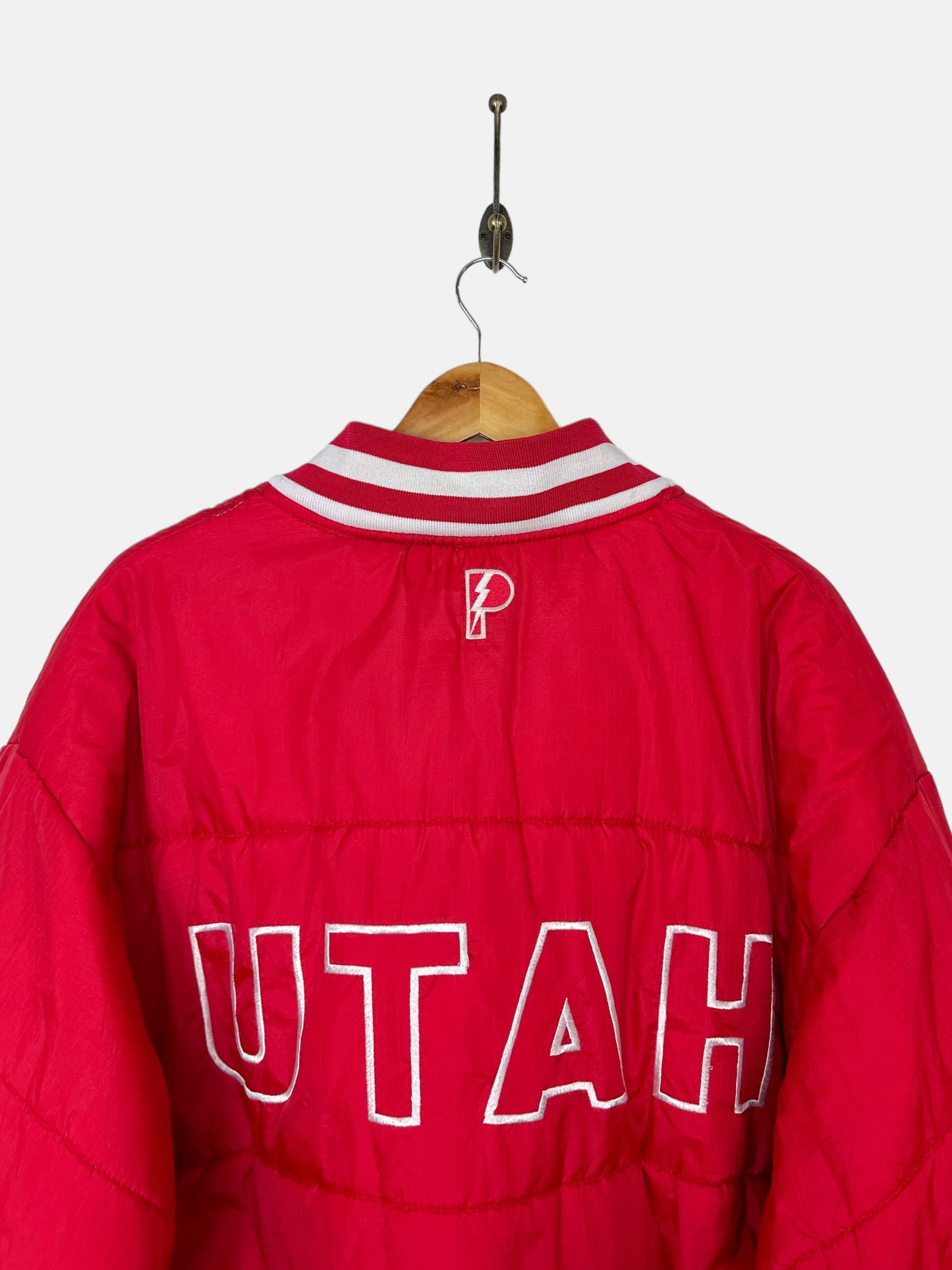 90's Reversible Utah University Embroidered Vintage Puffer Jacket Size XL