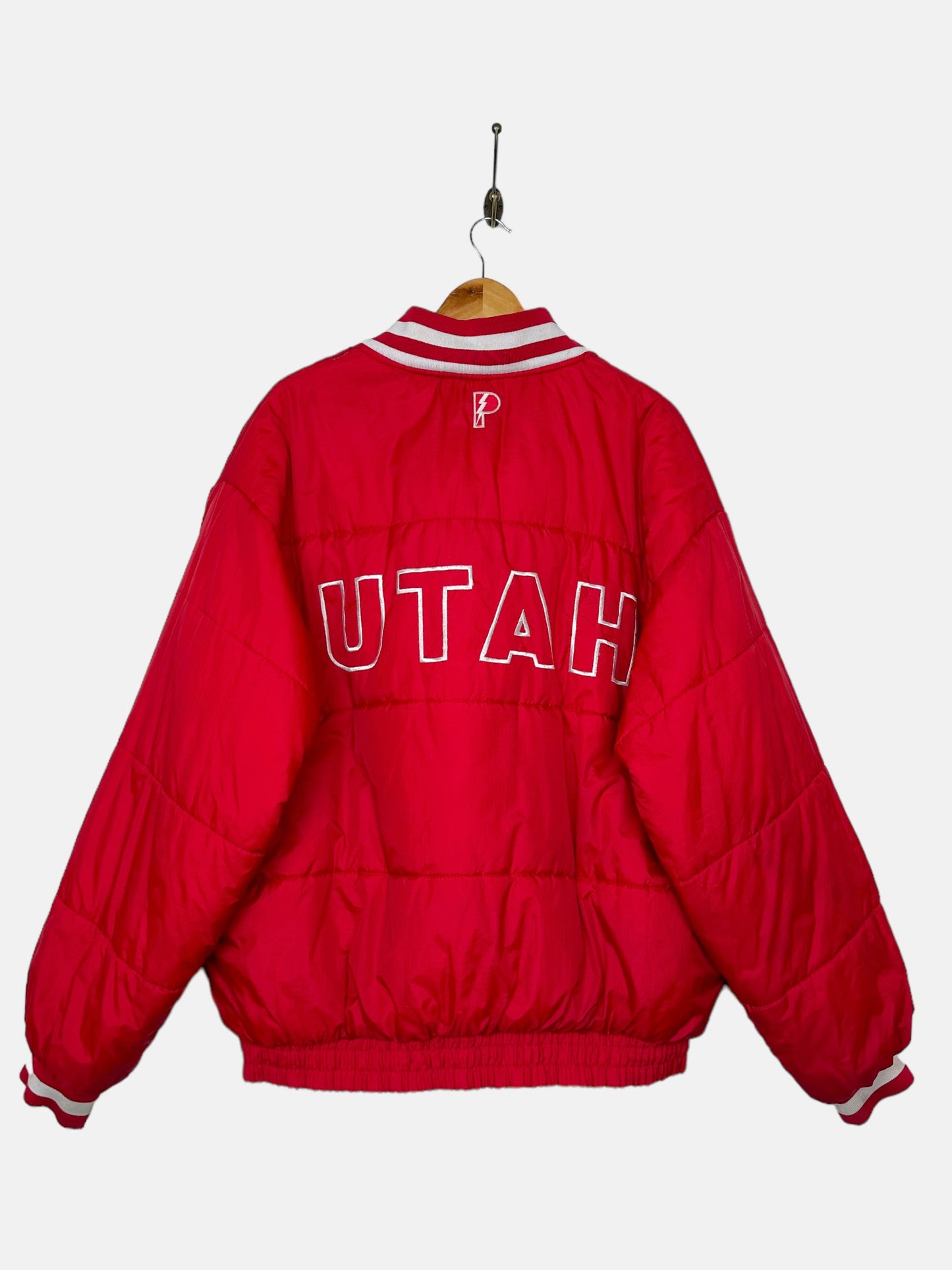 90's Reversible Utah University Embroidered Vintage Puffer Jacket Size XL