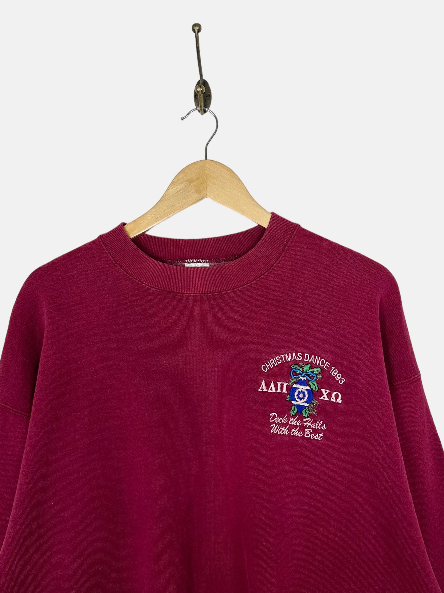 1993 Christmas Dance USA Made Embroidered Vintage Sweatshirt Size L-XL