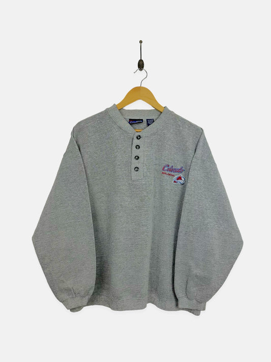 90's Colorado Avalanche NHL Embroidered Vintage Sweatshirt Size M