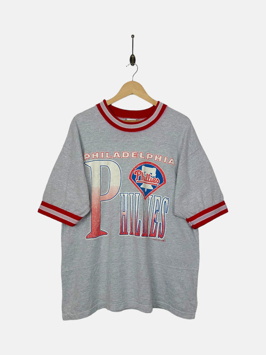 90's Philadelphia Phillies MLB USA Made Vintage T-Shirt Size L