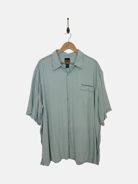 90's Harley Davidson Vintage Button-Up Short Sleeve Shirt Size 3XL