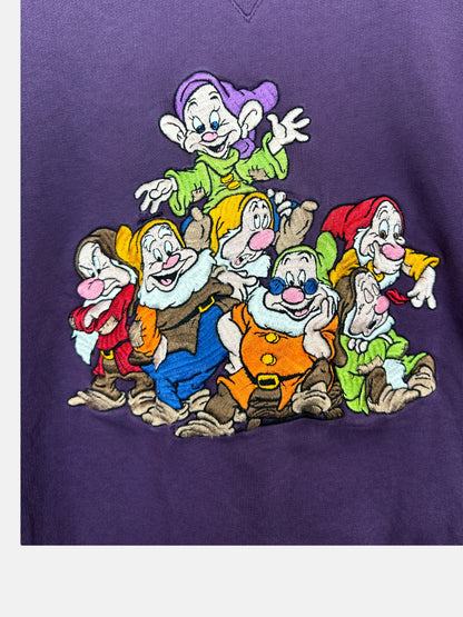 90's Disney Snow White Embroidered Vintage Sweatshirt Size 12-14