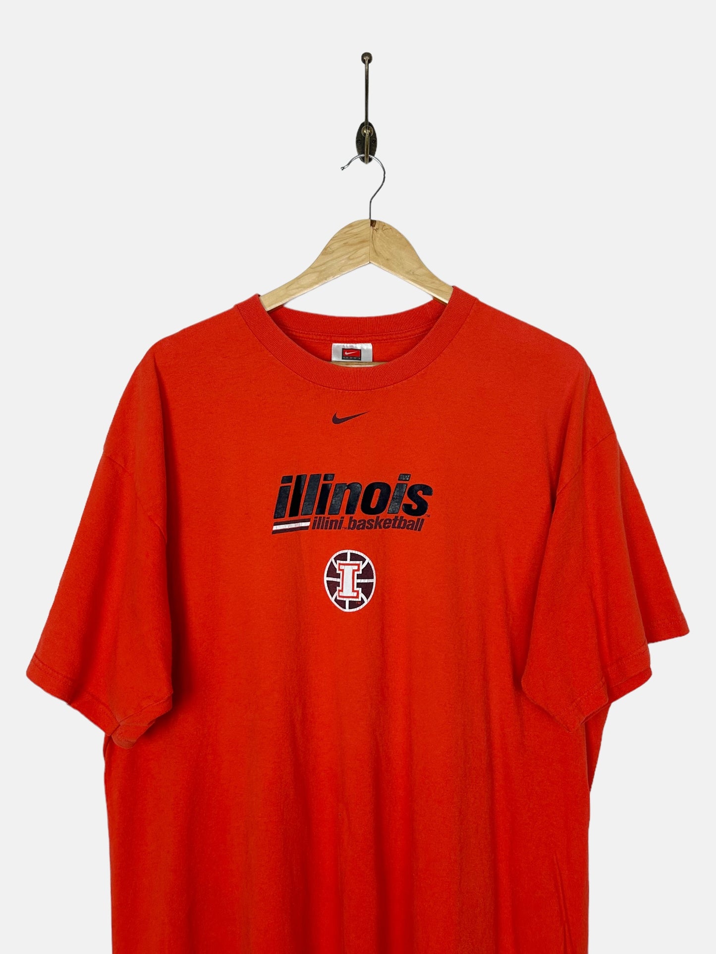 90's Nike Illinois Basketball Vintage T-Shirt Size XL