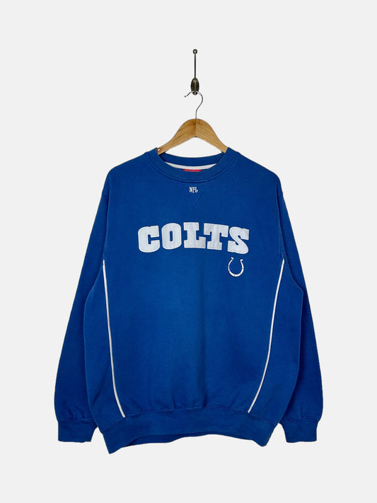 90's Indianapolis Colts NFL Embroidered Vintage Sweatshirt Size M