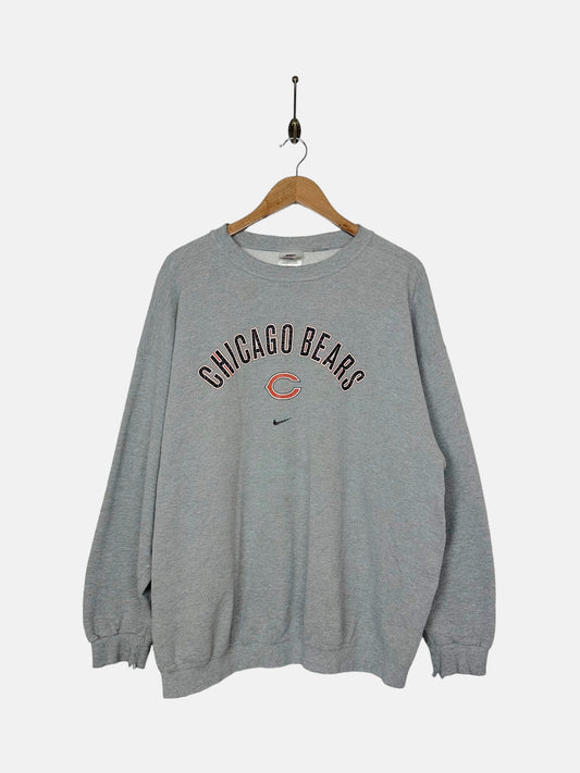 90's Nike Chicago Bears NFL USA Made Vintage Sweatshirt Size XL-2XL