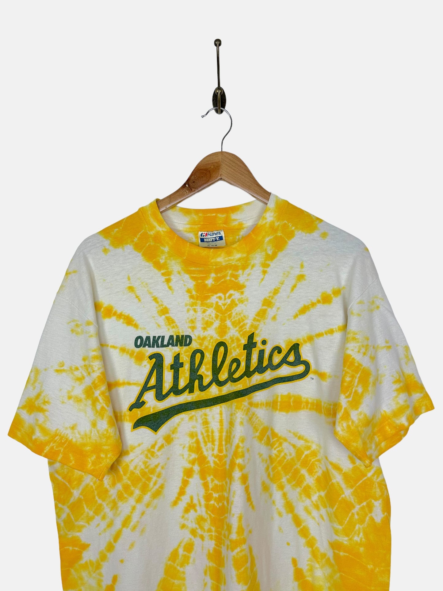 90's Tie-Dye Oakland Athletics USA Made Vintage T-Shirt Size M