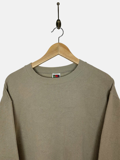 90's Blank Beige Vintage Sweatshirt Size L