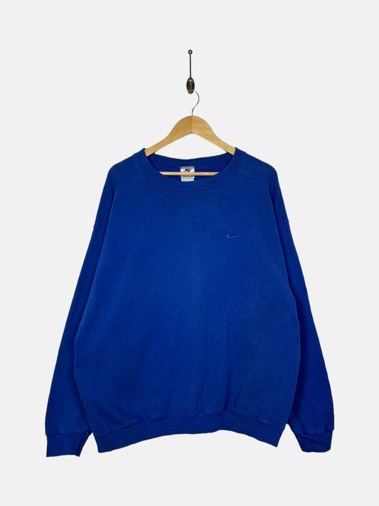 90's Nike Big Swoosh USA Made Embroidered Vintage Sweatshirt Size L-XL