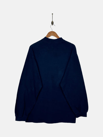 90's Nike Embroidered USA Made Vintage High-Neck Longsleeve Shirt Size L