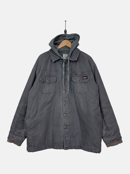 90's Dickies Vintage Canvas Work Jacket with Hoodie Size XL