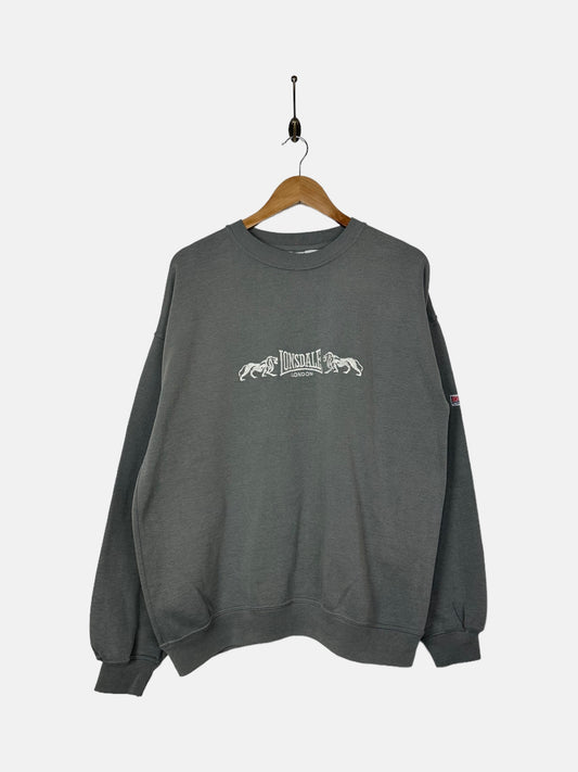 90's Lonsdale London Embroidered Vintage Sweatshirt Size M-L