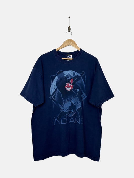 90's Cleveland Indians MLB Vintage Heavyweight T-Shirt Size XL
