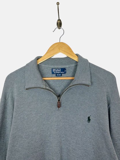 90's Ralph Lauren Embroidered Vintage Quarterzip Sweatshirt Size L