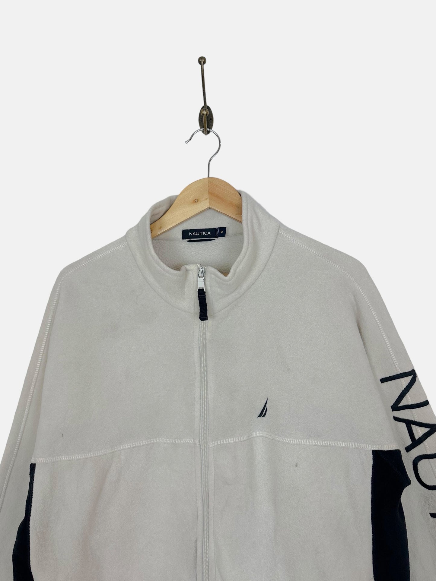 90's Nautica Embroidered Vintage Zip-Up Fleece Size M