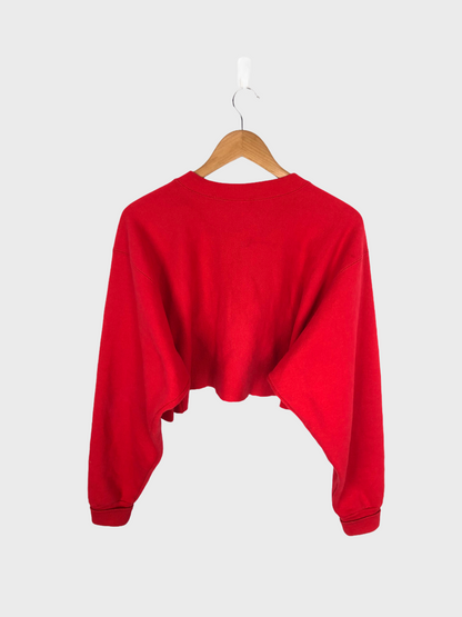Kansas Chiefs Embroidered Cropped Vintage Sweatshirt Size 12