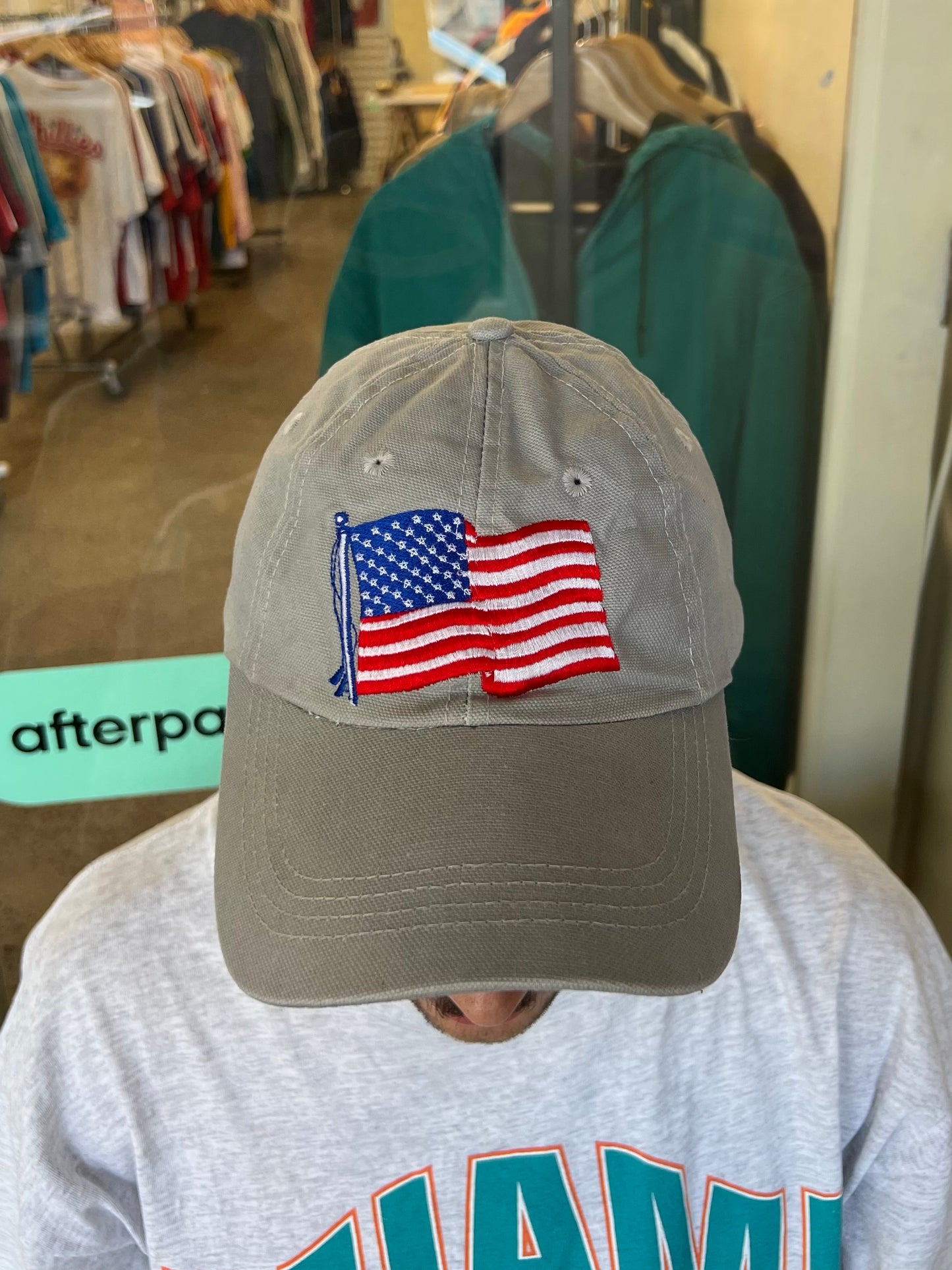 90's American Flag Embroidered Vintage Cap
