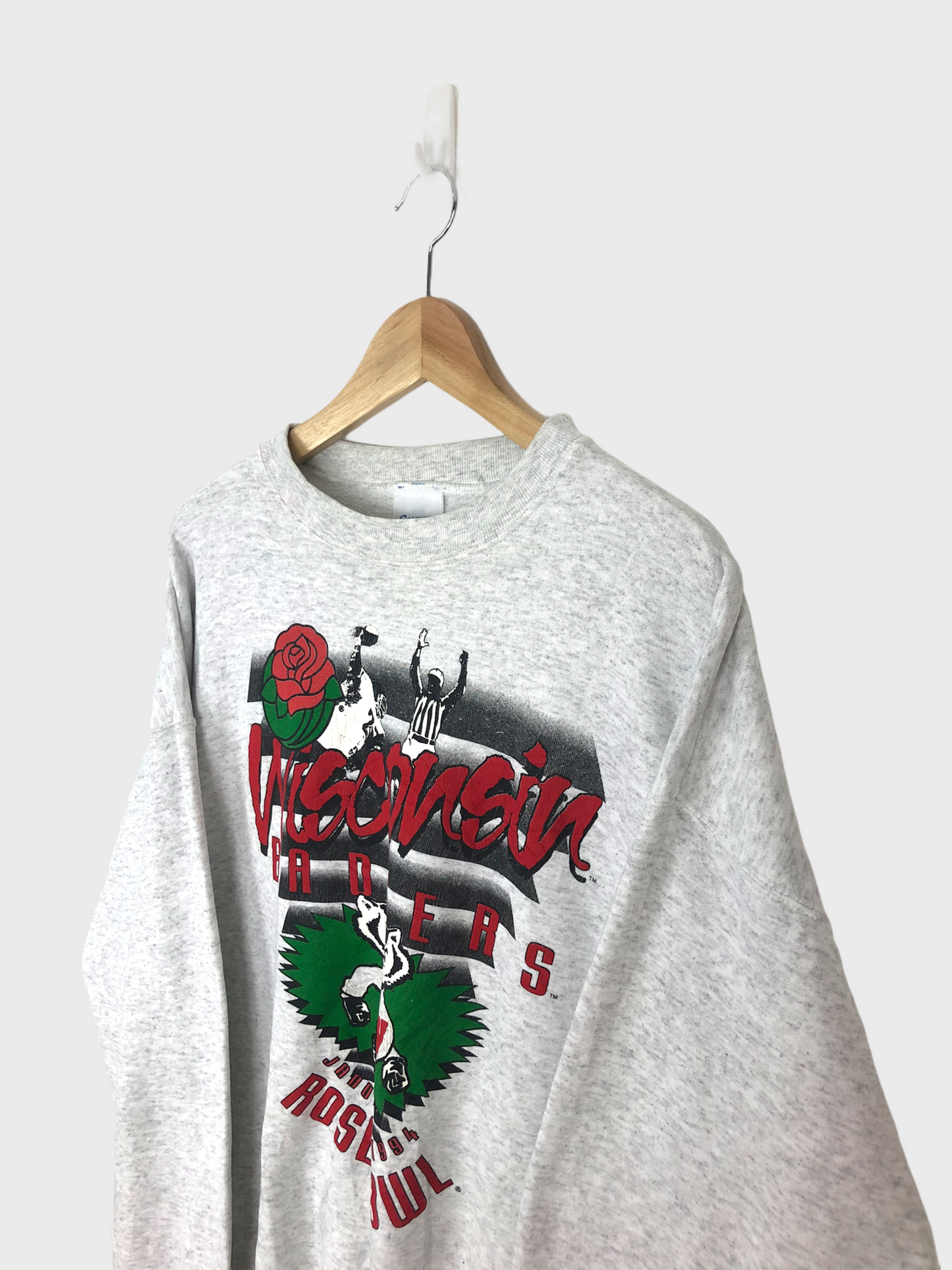 Wisconsin Badgers 1994 USA Made Vintage Sweatshirt Size 10-12