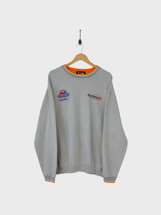 90's Tony Stewart Motorsports Embroidered Vintage Sweatshirt Size L